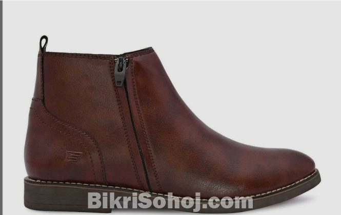 Armani cow leather chalsey boot